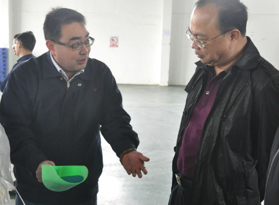 自治區(qū)發(fā)改委副主任黃汝焜一行到我司調研