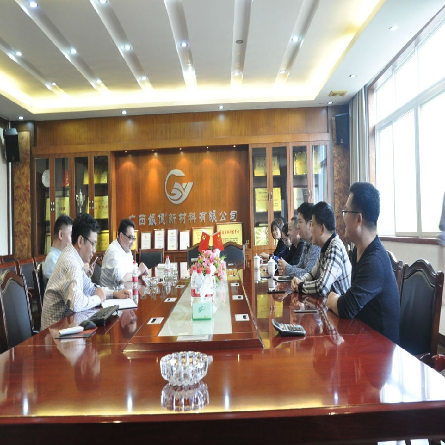 新任市灣辦副主任沈書賢到廣西銀億開展調研